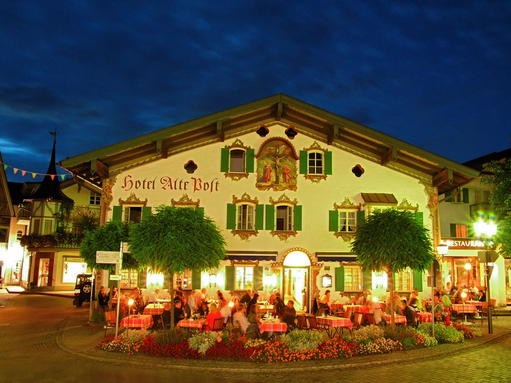 Hotel Alte Post Oberammergau Esterno foto